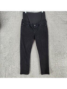Gap Jeans Womens 30/10 Long Black Stretch Denim Maternity *Read*